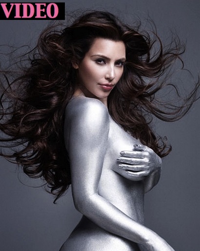kim kardashian w cover silver paint. Kim+kardashian+w+magazine+
