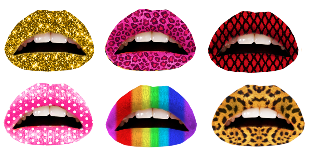  becoming extremely popular the temporary lip tattoo from Violent Lips